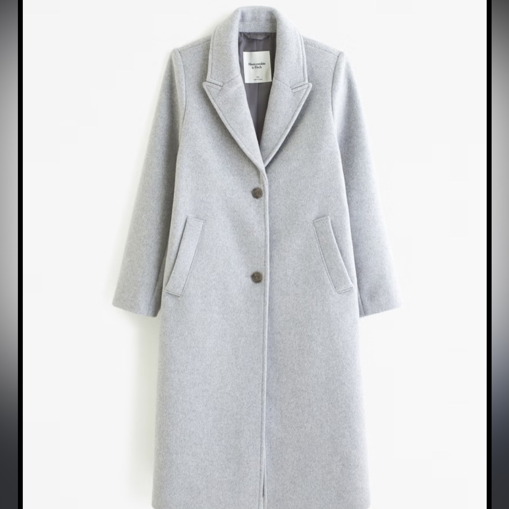 Wool blend coat